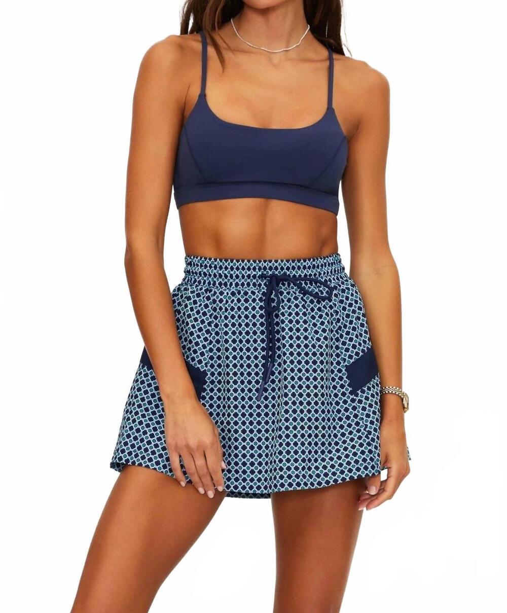 NEW BEACH RIOT clyde skirt in twilight tides geo